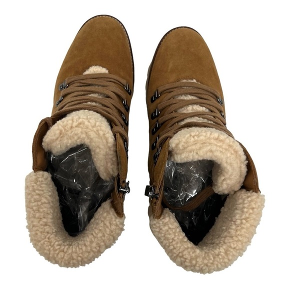 Blondo Devin Camel Suede Waterproof Sherpa Lined Casual Hiking Boots Womens 8 - Picture 9 of 15